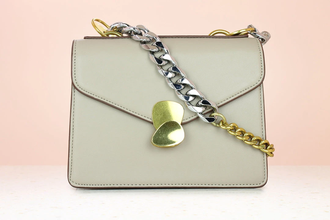 Inc.5 CASUAL FLAPPED SLING BAG-BEIGE BAGS 3 Inc.5 CASUAL FLAPPED SLING BAG-BEIGE BAGS