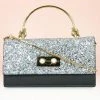 Inc.5 PARTY FLAP SLING BAG-SILVER BAGS