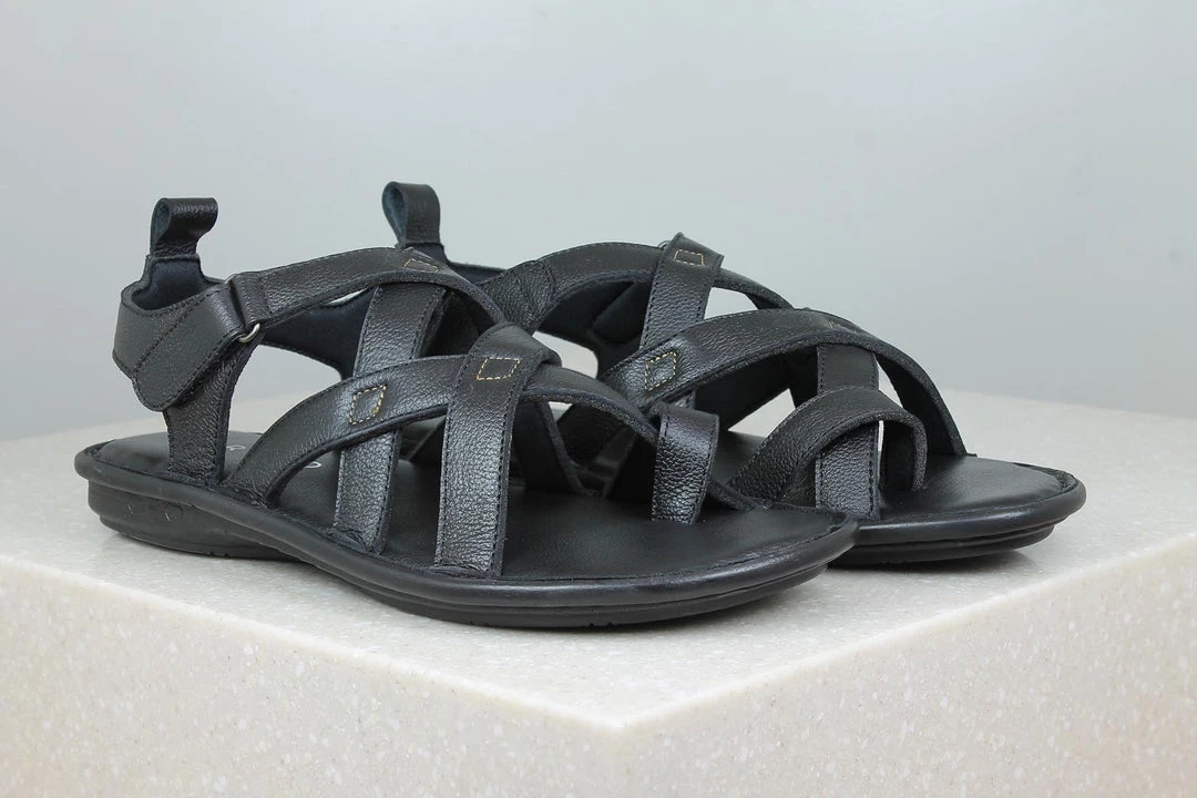 PRIVO By Inc5 VELCRO SANDAL - BLACK 3 PRIVO By Inc5 VELCRO SANDAL - BLACK