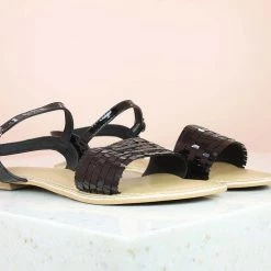 Inc.5 Inc5 GLITTERY FLAT SANDAL