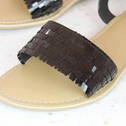 Inc.5 Inc5 GLITTERY FLAT SANDAL