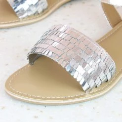 Inc.5 Inc5 GLITTERY FLAT SANDAL