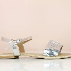 Inc.5 Inc5 GLITTERY FLAT SANDAL