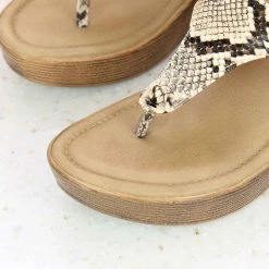 Inc.5 SNAKE PRINT PLATFORM THONG Inc5