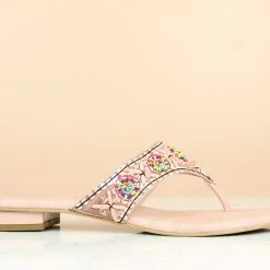 Inc.5 Embroidery FLAT EMBROIDED THONG 8 Inc.5 Embroidery FLAT EMBROIDED THONG