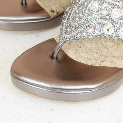 Inc.5 Embroidery VEDGE HEEL EMBROIDED THONG