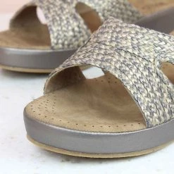 Inc.5 SALE WOVEN COMFORT MULE-GUN METAL