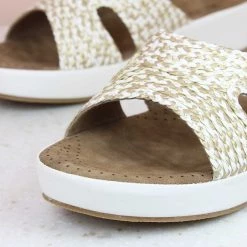 Inc.5 WOVEN COMFORT MULE-WHITE SALE