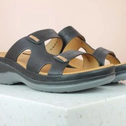 Inc.5 M-STRAP COMFORT MULE-BLACK