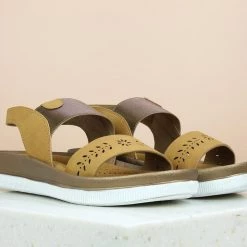 Inc.5 WOMEN COMFORT CASUAL PU SANDAL-TAN