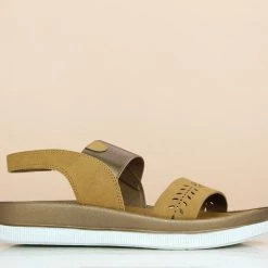 Inc.5 WOMEN COMFORT CASUAL PU SANDAL-TAN