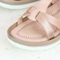 Inc.5 SALE COMFORT PU CASUAL MULE-PEACH