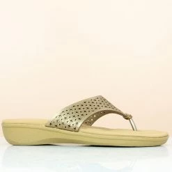 Inc.5 SALE CUTWORK COMFORT THONG-ANTIQUE GOLD