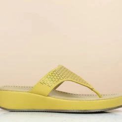 Inc.5 CUTWORK COMFORT THONG - YELLOW