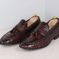 ATESBER By Inc5 FORMAL SLIPPONS-COFFEE MEN