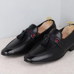 ATESBER By Inc5 MEN FORMAL SLIPPONS-BLACK