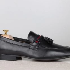 ATESBER By Inc5 MEN FORMAL SLIPPONS-BLACK