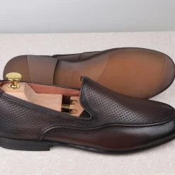 ATESBER By Inc5 MEN FORMAL SLIPPONS-COFFEE