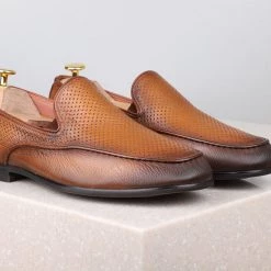 ATESBER By Inc5 FORMAL SLIPPONS-TAN