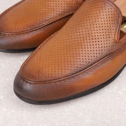 ATESBER By Inc5 FORMAL SLIPPONS-TAN