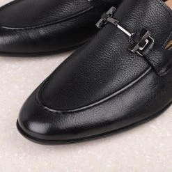 ATESBER By Inc5 FORMAL SLIPPONS-BLACK