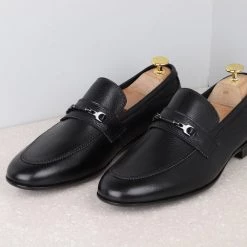 ATESBER By Inc5 MEN FORMAL SLIPPONS-BLACK