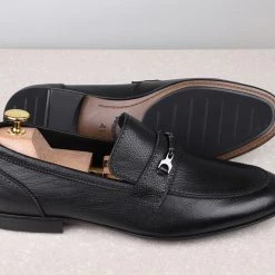 ATESBER By Inc5 MEN FORMAL SLIPPONS-BLACK