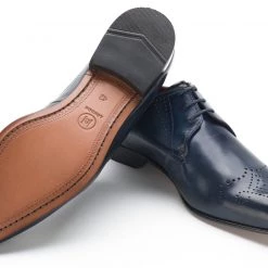 Heel & Buckle London Navy Derby
