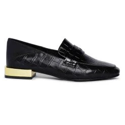 Heel & Buckle London WOMEN Black Croc Imprint