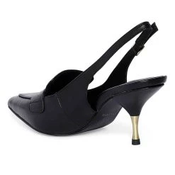 Heel & Buckle London Slingback Black Sandals WOMEN