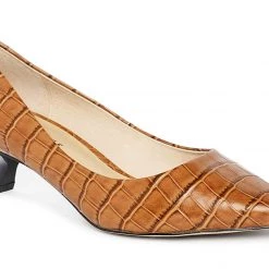 Heel & Buckle London Brick Imprinted Kitten Heels WOMEN