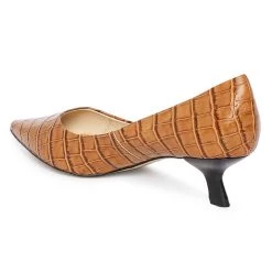 Heel & Buckle London Brick Imprinted Kitten Heels WOMEN