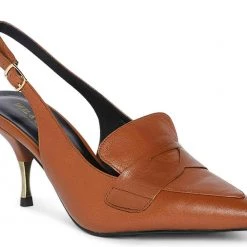 Heel & Buckle London WOMEN Slingback Brown Sandals