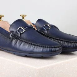ATESBER By Inc5 DRIVING SHOES-BLUE MEN