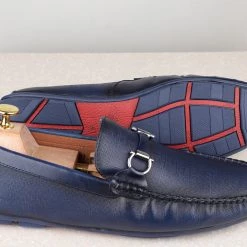 ATESBER By Inc5 DRIVING SHOES-BLUE MEN