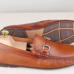 ATESBER By Inc5 DRIVING SHOES-TAN