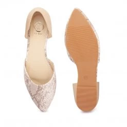 Ceriz Gloria Beige Ballerinas