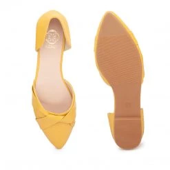 Ceriz WOMEN Maria Mustard Ballerinas