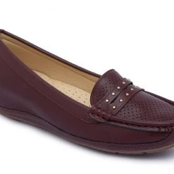 Ceriz Cruz Burgundy Loafers WOMEN