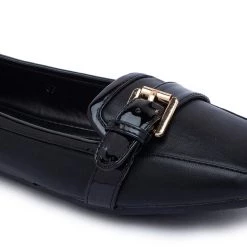 Ceriz Rosa Black Ballerinas