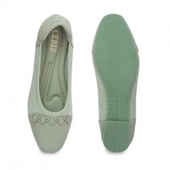 Ceriz WOMEN Sylviana Sage Ballerinas