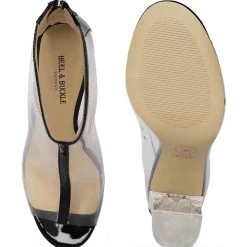 Heel & Buckle London WOMEN Black Lucite Peep-toe Boots