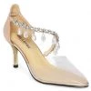 Heel & Buckle London WOMEN Vamp Embellished Clear Heels