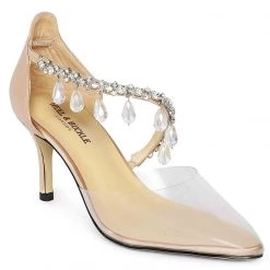 Heel & Buckle London WOMEN Vamp Embellished Clear Heels