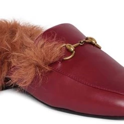 Heel & Buckle London Furry Mules