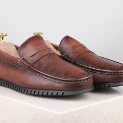 ATESBER By Inc5 MEN DRIVING SHOES-BROWN