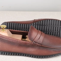 ATESBER By Inc5 MEN DRIVING SHOES-BROWN