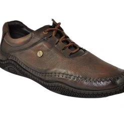 Buckaroo Adults-Men DAVIN Leather Denim Classic Shoes Lace-Up