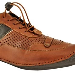 Buckaroo Adults-Men ROME Leather Denim Classic Shoes Lace-Up