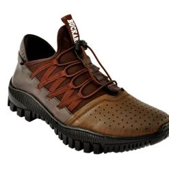 Buckaroo Adults-Men PEYTON Leather Denim Classic Shoes Lace-Up